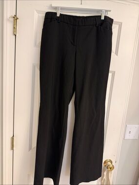Express Black Pinstripe Dress Trousers